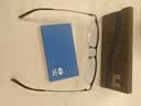 依视路（ESSILOR） 钻晶系列高清耐磨防蓝光近视超薄镜片专业配度数眼镜架男女镜框 金属-半框-2012BK-黑色 镜框+依视路膜御防蓝光1.60现片 实拍图