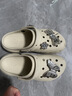 卡骆驰（CROCS）檀健次同款经典泡芙洞洞鞋百舒适男沙滩鞋女鞋休闲鞋|207521 黑色-001(含智必星) 37 (230mm) 38 实拍图