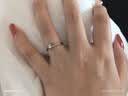 中国黄金（CHINA GOLD）铂金戒指女白金钻石订结求婚钻戒2026新款生日礼物送女友老婆 【今/次日达】铂金一吻定情求婚钻戒 实拍图