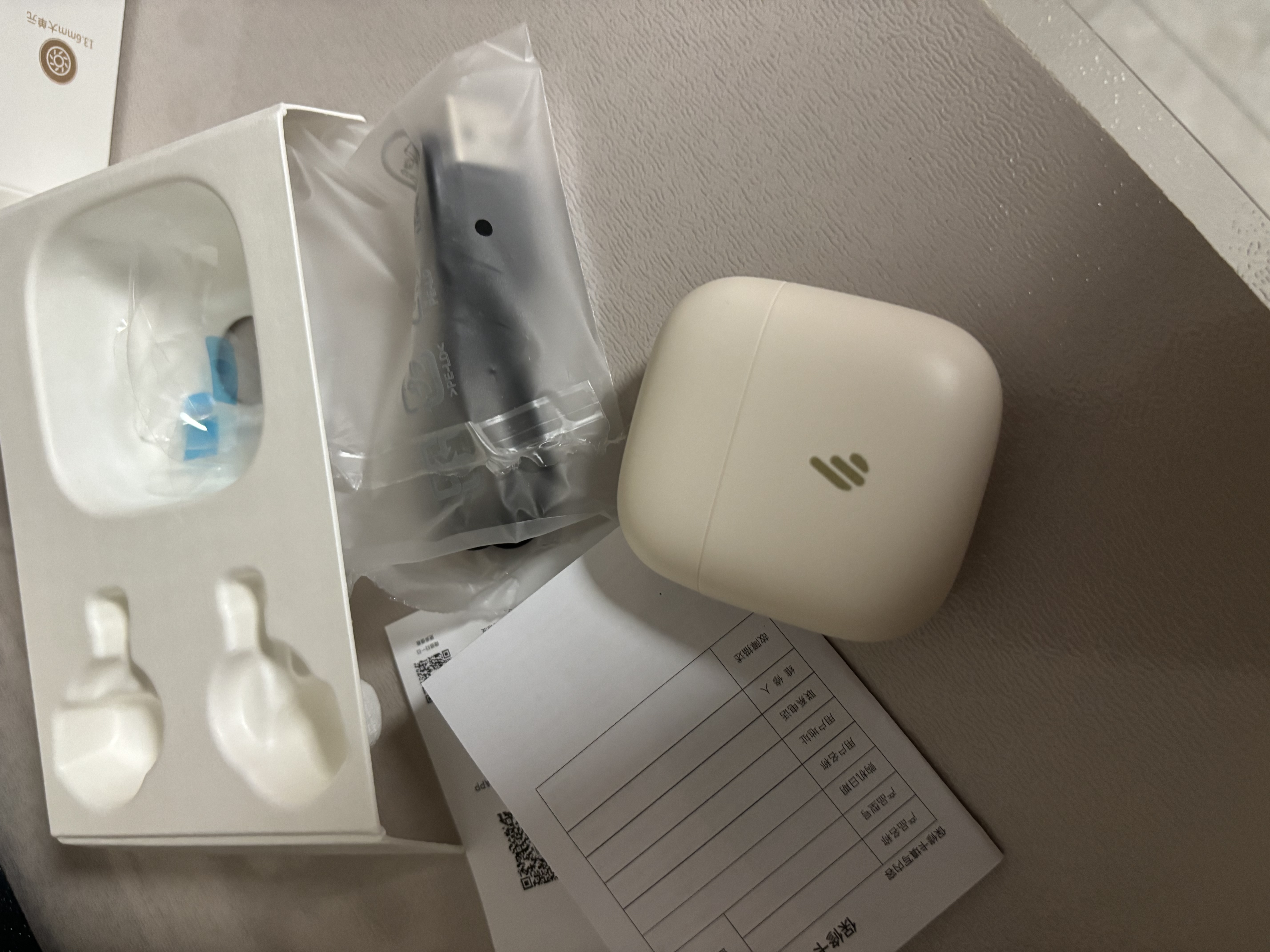 漫步者echoair爱可真无线蓝牙6.0耳机半入耳式通话降噪长续航同声传译适用全部手机耳塞耳机礼物 【定位防丢失+同声传译】Echo Air墨岩灰 实拍图