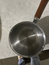 热油小锅泼油锅加厚不锈钢木柄防烫带刻度双倒流口不挂油无涂层 【木柄】爆款300ml 实拍图