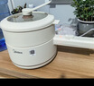 美的（Midea）电煮锅 小电锅 电蒸锅 宿舍小锅多功能锅辅食锅 1.6L学生寝室一体泡面小火锅电煮锅XZE2017 配蒸笼 实拍图