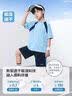 左西男童夏装套装2026新款儿童短袖套装夏季速干运动两件套 绿色  130 实拍图
