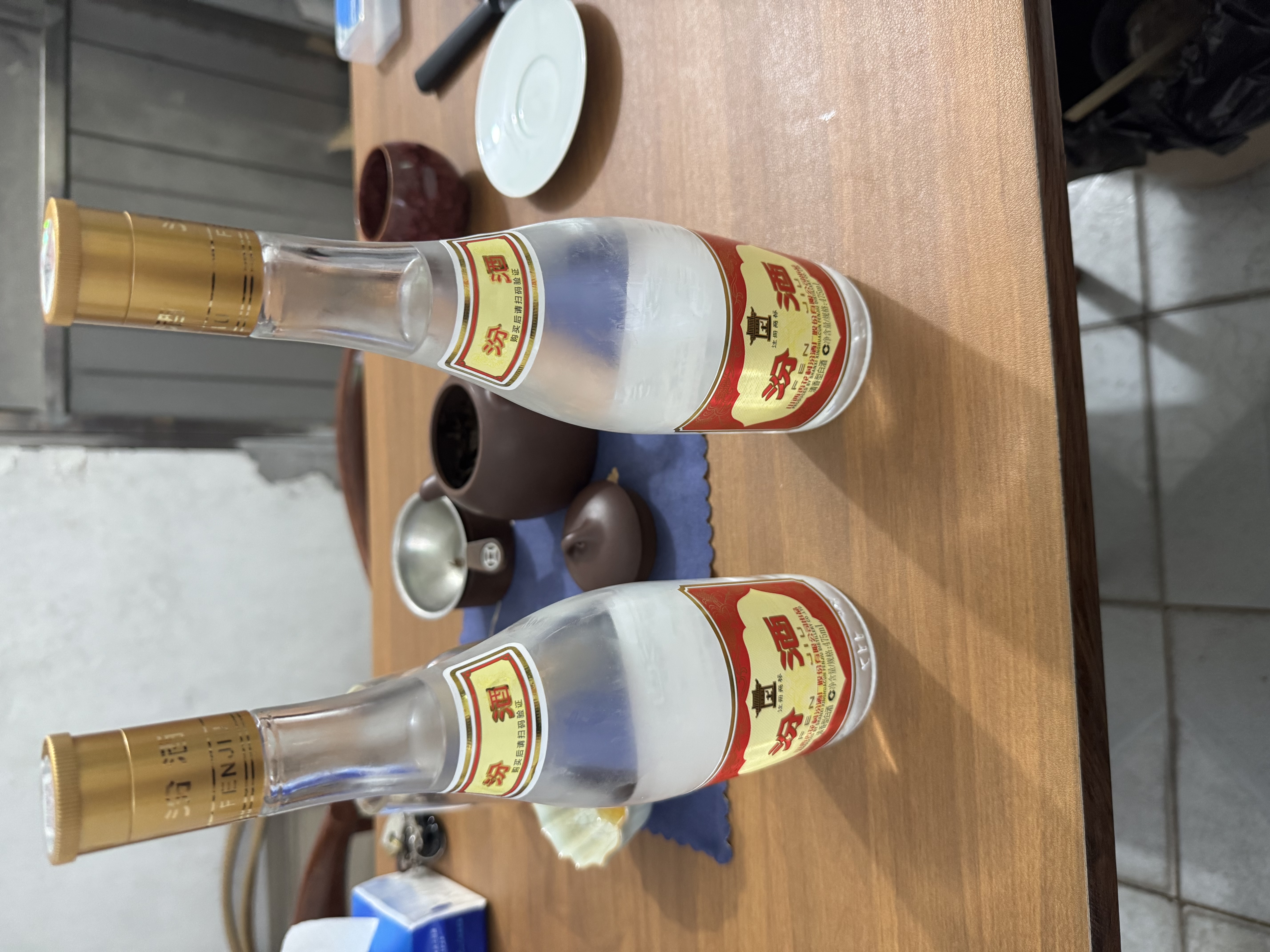 汾酒53度黄盖玻汾  清香型白酒 高度口粮酒  泡酒 53度 475mL 2瓶 双瓶装 实拍图