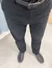 与狼共舞【棉弹舒适】休闲通勤中腰弹力舒适百搭男士长裤 001黑色 33  实拍图