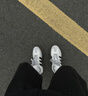 adidas「T头鞋」BARREDA休闲板鞋德训鞋男女阿迪达斯官方轻运动   灰色/黑色/树脂黄   40 实拍图