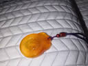 凤禧珠宝红玛瑙平安扣吊坠男玉佩玉石项链本命年护身符七夕男士款礼物 实拍图