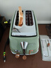 德龙(Delonghi) CTO2003.VGR多士炉  icona复古早餐系列2片式家用面包机 橄榄绿 现货 实拍图
