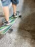统步陆地冲浪板儿童初学者专业免蹬地弹簧桥支架四轮全闪光29寸陆冲板 实拍图