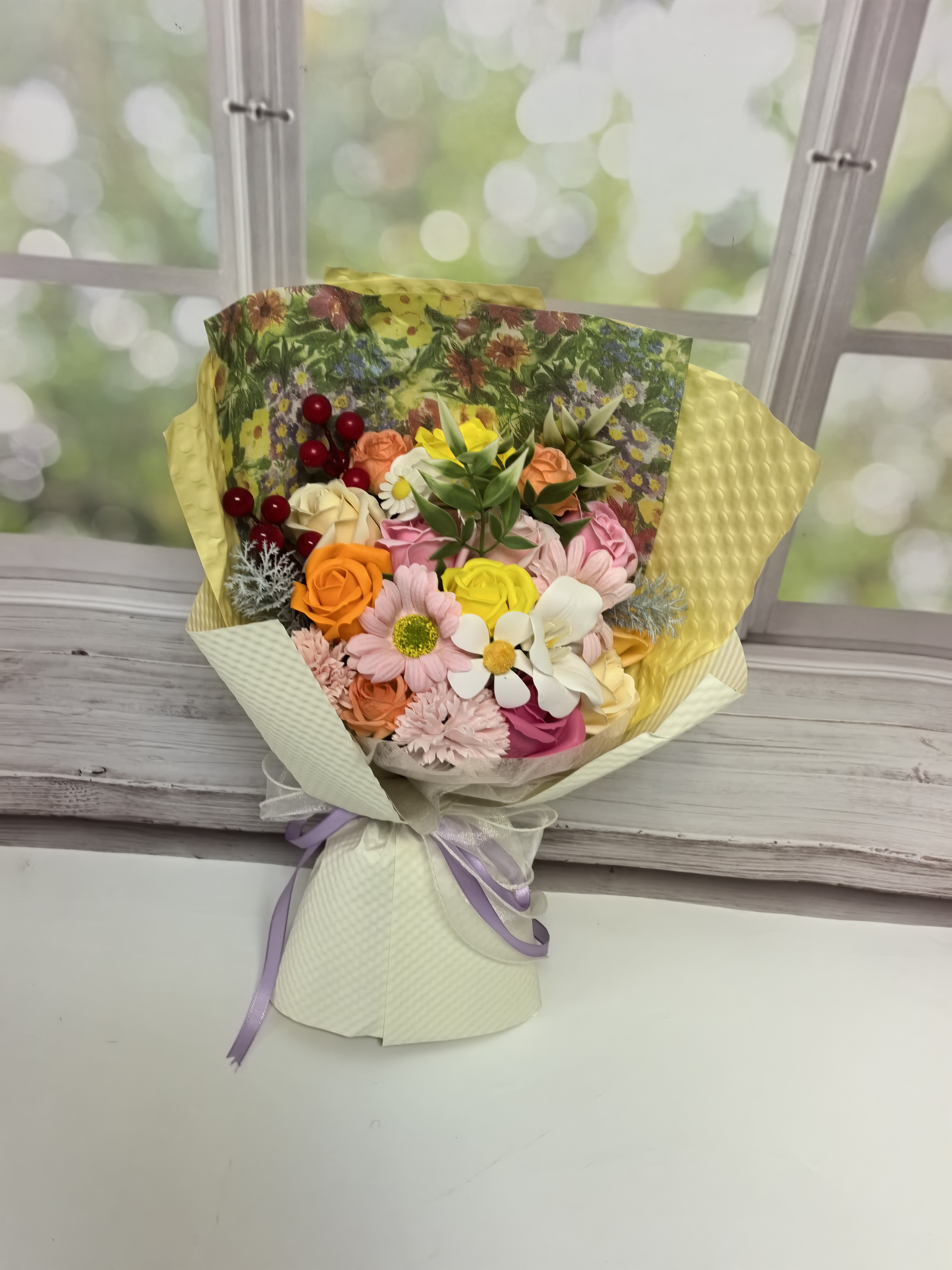 甜蜜点 21朵永生花香皂花束生日礼物七夕情人节送女友小众高级感教师节 实拍图