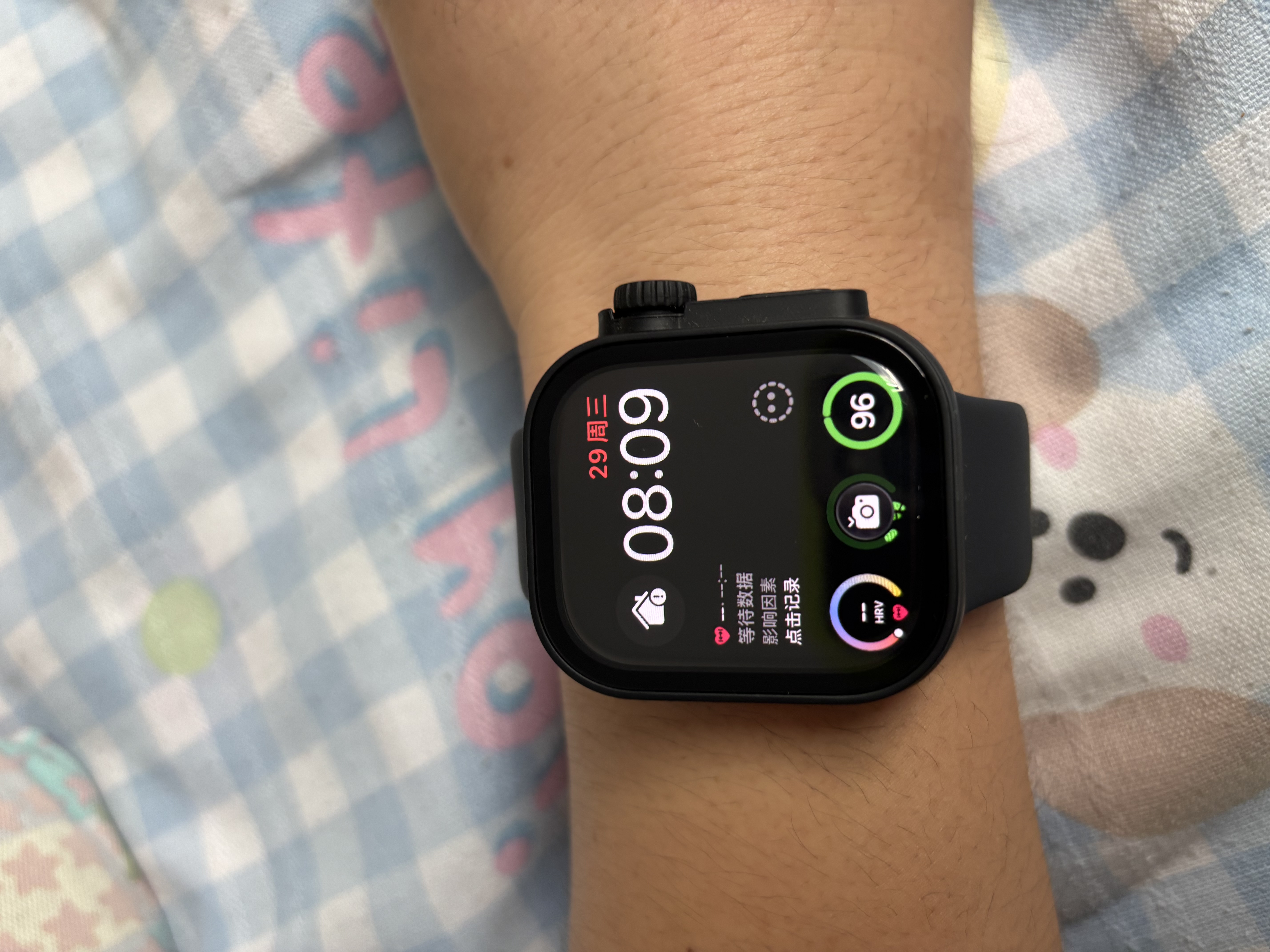 Apple/苹果/苹果 Watch S11 智能手表46毫米亮黑色铝金属表壳黑色运动型表带S/M 【GPS版】移动补贴 实拍图
