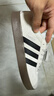 adidas「T头鞋」VL COURT CLASSIC板鞋德训鞋男女阿迪达斯轻运动 浅灰/黑色/金属银   42 实拍图