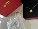 中国黄金（CHINA GOLD）福袋钱币黄金项链女足金吊坠挂坠生日中秋节礼物送女朋友老婆 足金吊坠约1.0g*配镀金色银链【甄选礼盒】 实拍图