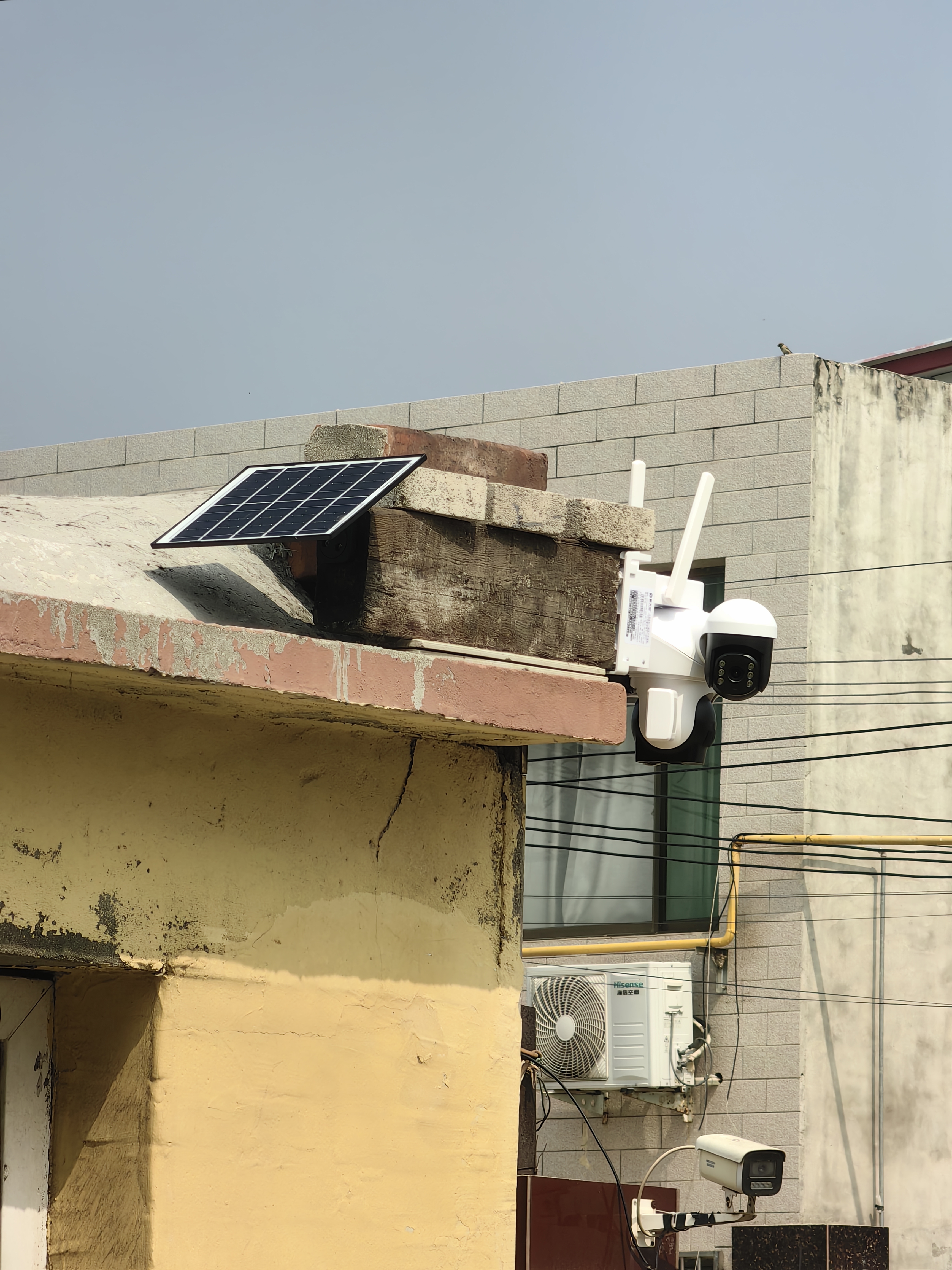 霸天安4G 三摄太阳能摄像头室外免插电无需连wifi终身免流量监控家用360度无死角带夜视全景手机远程户外 实拍图