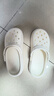 名创优品（MINISO）洞洞鞋男女款EVA夏外穿沙滩凉鞋防滑踩屎感情侣 白色+浅蓝蝶语 实拍图