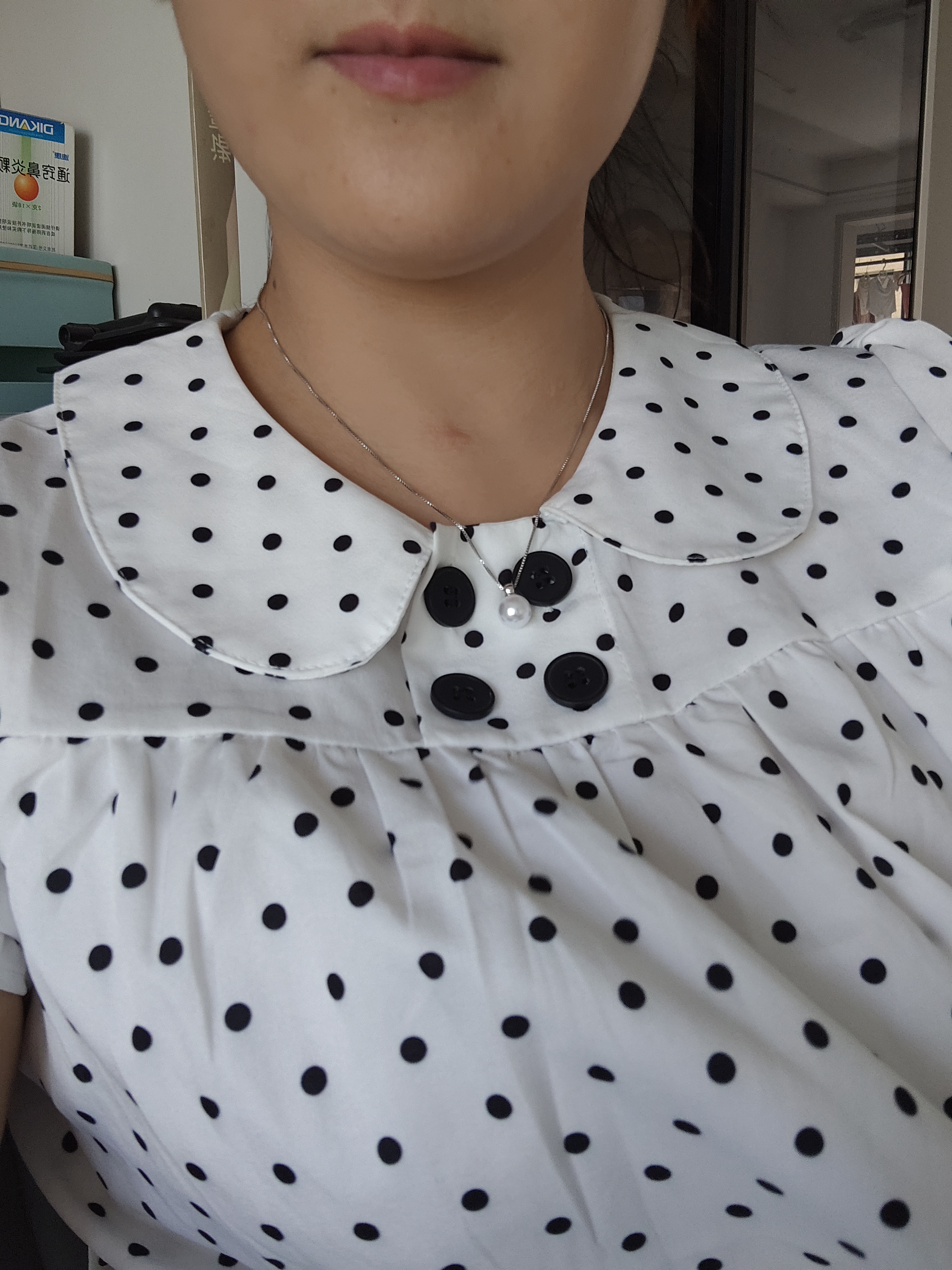 QMXD人造贝壳珍珠吊坠项链女士短款日韩简约教师节生日礼物送女朋友 实拍图