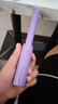 无线直发梳【平替】负离子便携蓬松神器温控直卷两用男女通用内扣高颅顶不伤发便携520情人节礼物 紫色 30mm 【旗舰款】蓬松高颅顶+防烫设计 实拍图