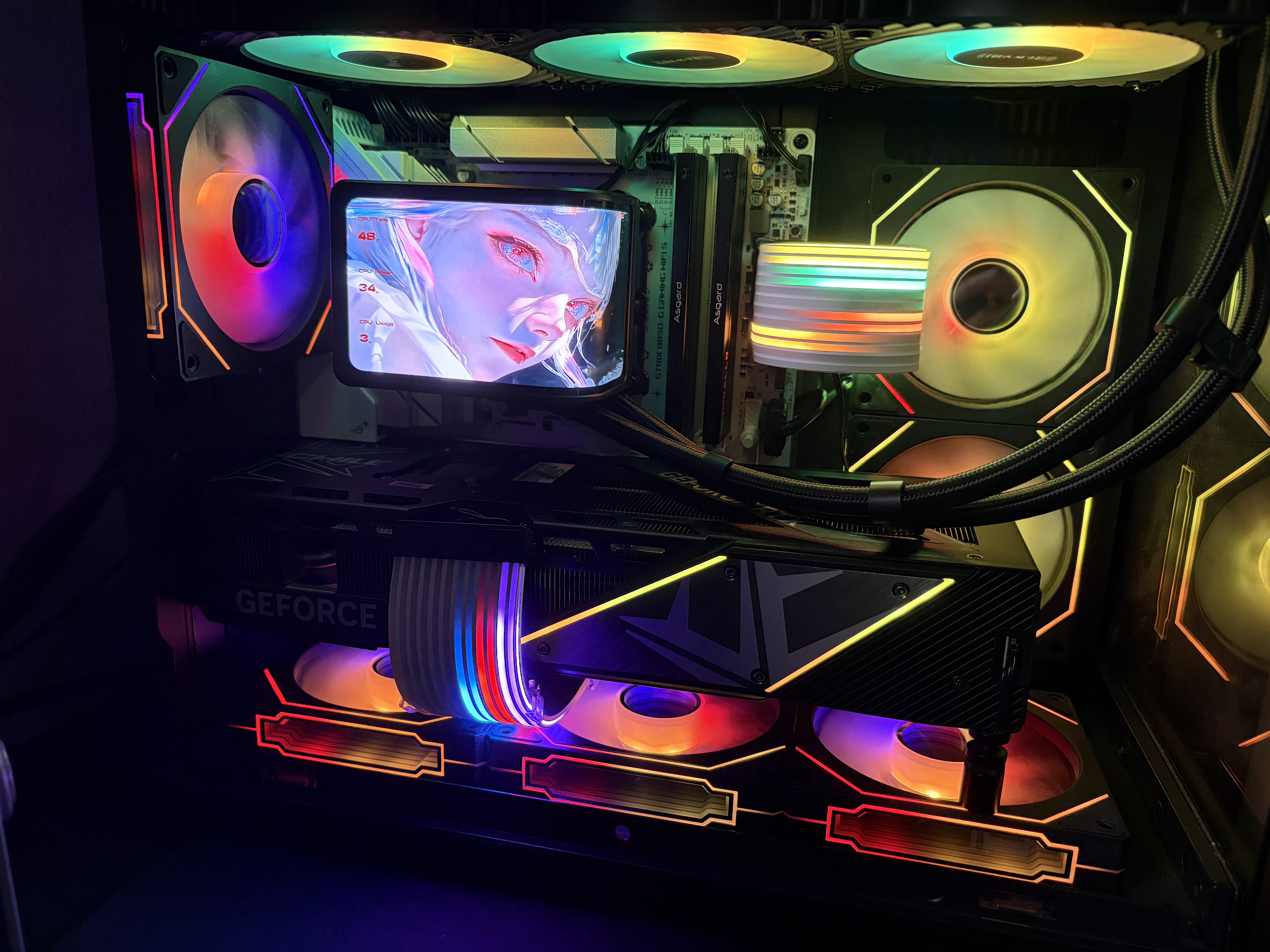 ROG STRIX B850-G GAMING WIFI S 小吹雪主板 CPU 9700X/9800X3D/9600X(AMD B850/socket AM5)  实拍图