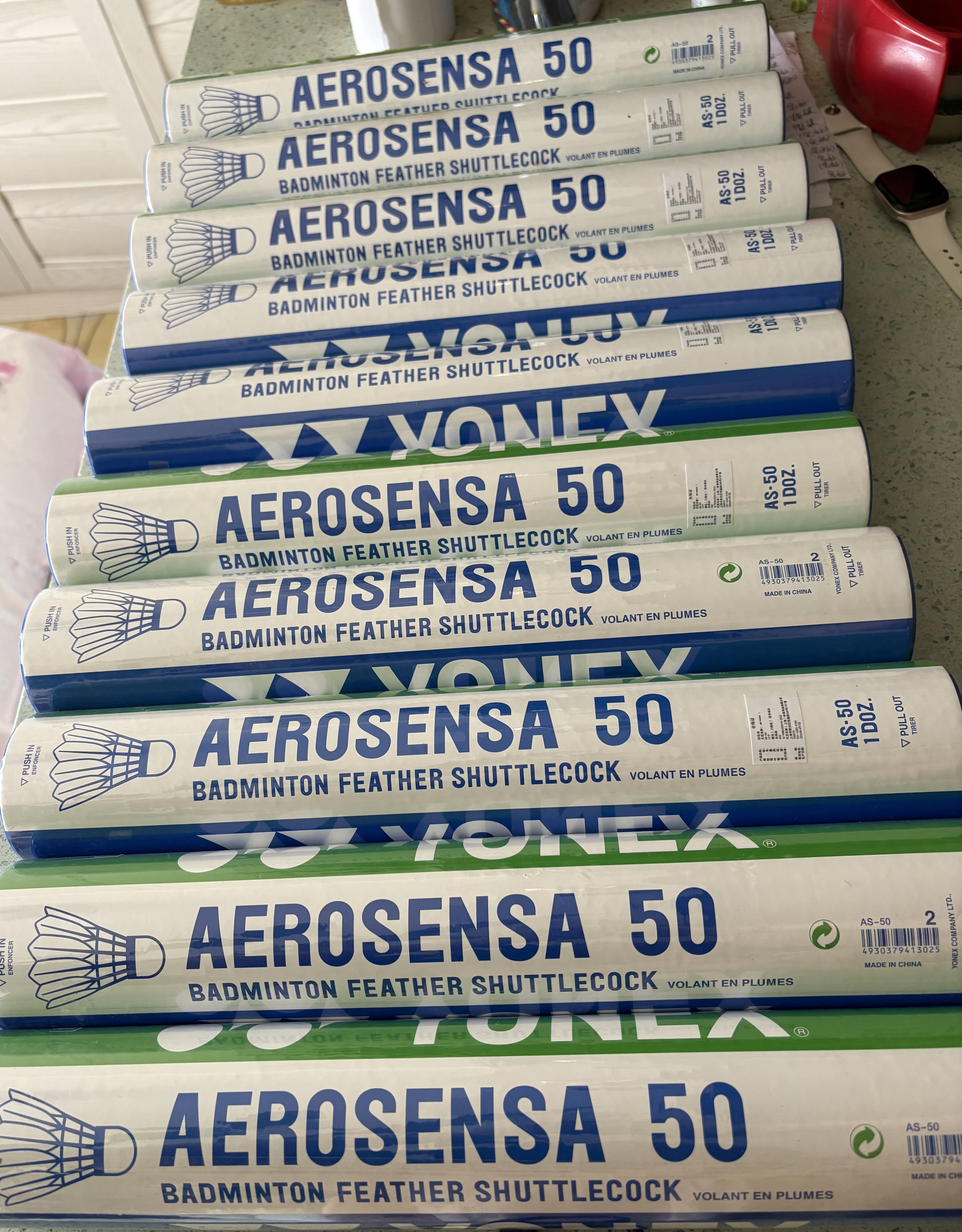 尤尼克斯（YONEX）羽毛球AS-50高端专业比赛用球飞行稳定耐打12只装精选鹅毛球2速 实拍图
