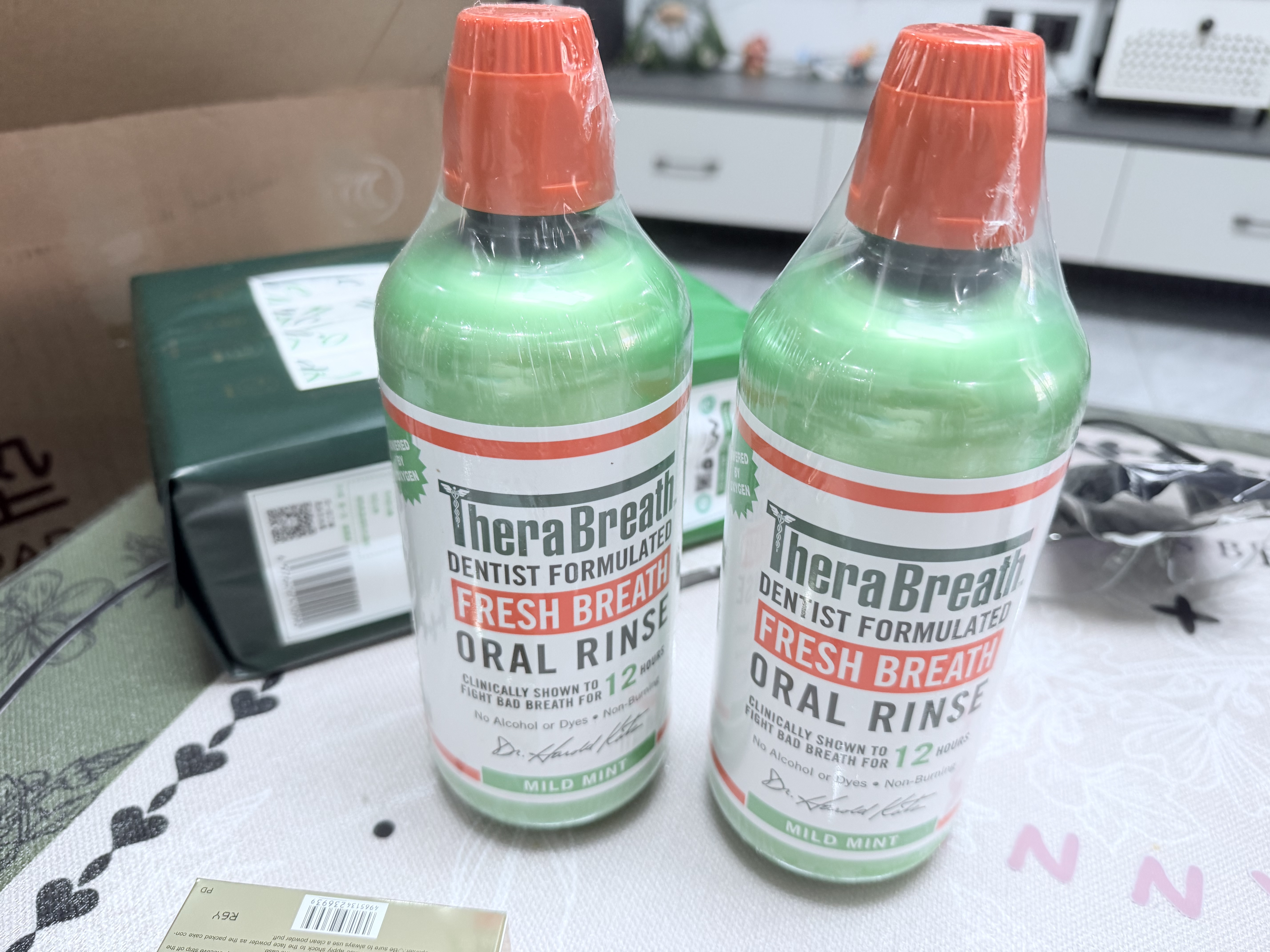 TheraBreath凯斯博士漱口水清新口气大容量1000ml 减少细菌温和0酒精含漱液 实拍图