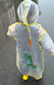 牧萌儿童雨衣男童女童防水全身雨披幼儿园小学生雨具 黄色小黄鸭 S 实拍图