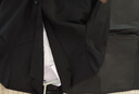 法蒙泽西服套装男士三件套商务职业正装小西装男结婚新郎上班修身外套男 黑色(西服+西裤+衬衫+大礼包) 3XL 【140-155斤】 实拍图