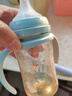 贝亲（Pigeon）PPSU双把手防胀气奶瓶240ml 丛林小兔 M号奶嘴 3月+ AA218 实拍图