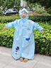 牧萌儿童雨衣带书包位男女童女孩加长全身学生雨披 蓝太空人 3XL 实拍图