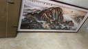 迅典泰山日出国画山水画客厅装饰画办公室挂画风水靠山沙发背景墙字画 a款泰山日出 实木带框63*123厘米 实拍图