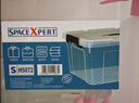 SPACEXPERT 衣物收纳箱塑料整理箱车载储物箱20L透明 1个装 带提手 实拍图