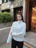 蕉内（Bananain）【刘浩存同款】热皮302++外套秋季女士摇粒绒立领衣服百搭26新款 奶油蓝 M 实拍图