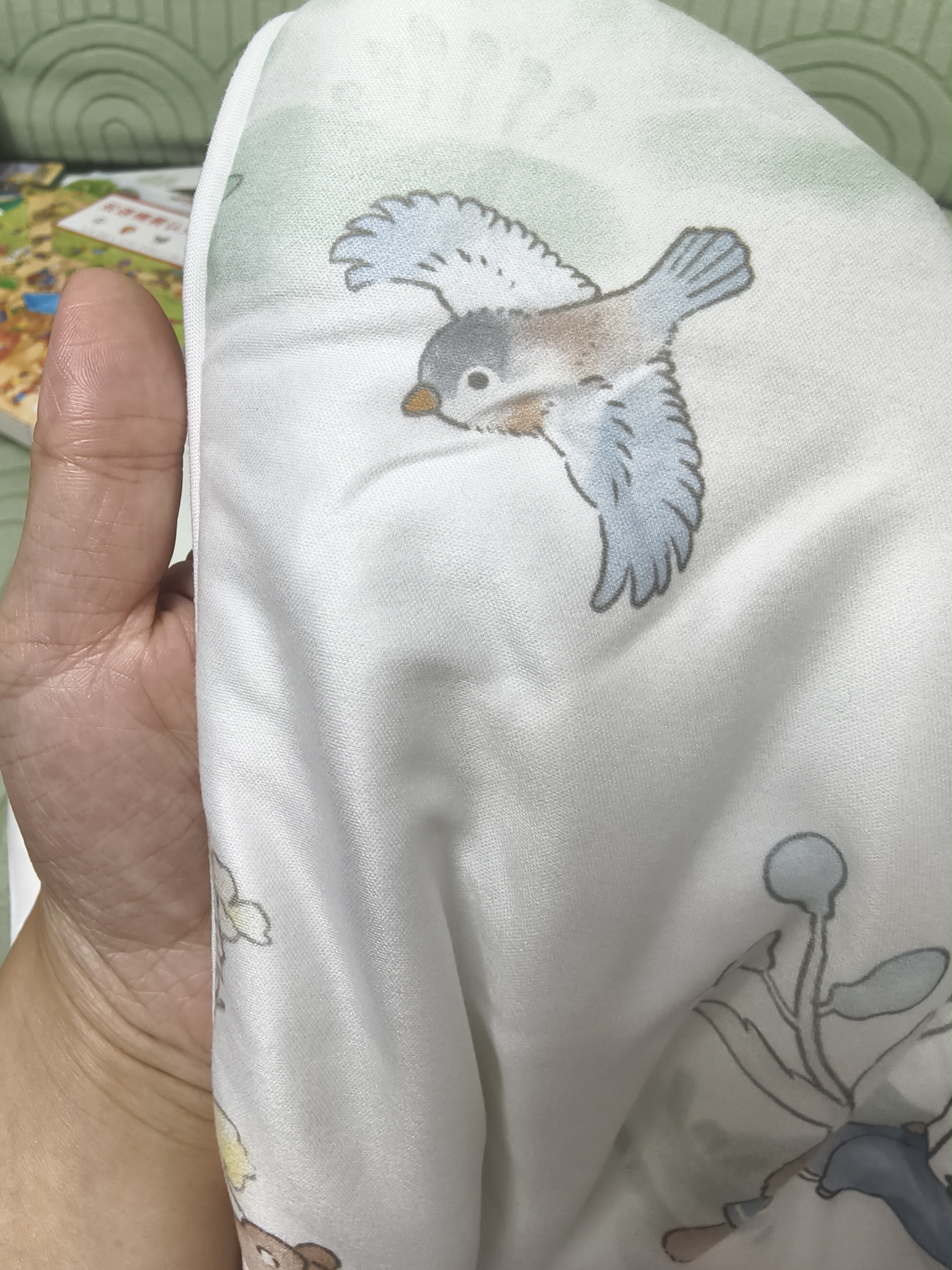 可优比（KUB）婴儿凉感被儿童夏凉被宝宝空调被抗菌宝宝盖毯-萌熊奇遇120*150cm 实拍图