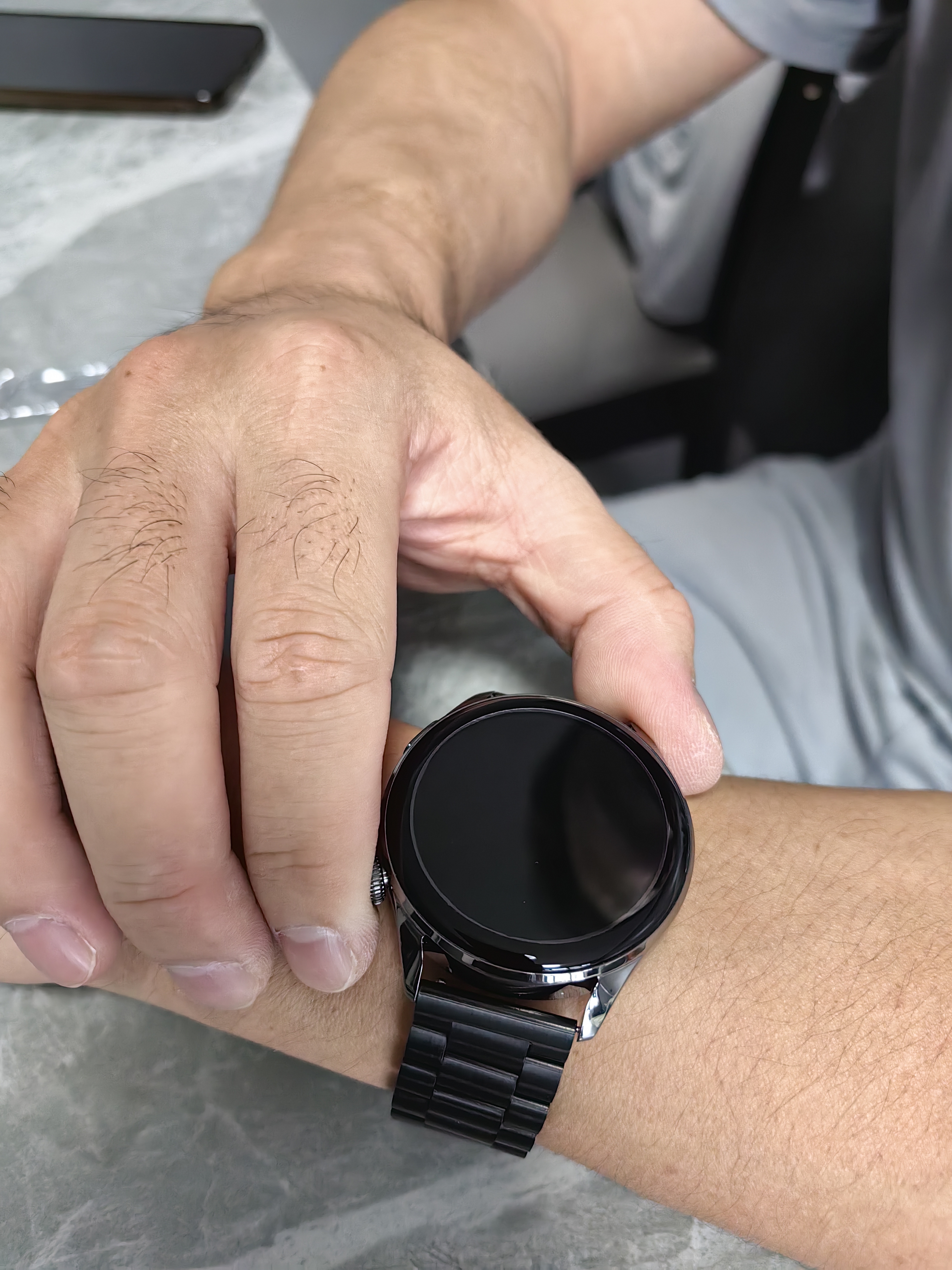 HIMYDS2026新款智能手表男士适用安卓苹果IOS系统华强北watch gt6 ultra情侣运动心率血压血氧商务礼物 至尊版·黑钢 NFC+双支付+独立音乐+长续航 双表带+心率血压血氧睡眠监测 实拍图