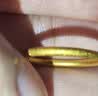 周六福黄金戒指女硬金三生三世足金素圈指环 定价单个 沙面8号-0.88g 实拍图