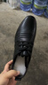 红蜻蜓男鞋平底牛皮真皮休闲鞋男圆头商务正装皮鞋男WTA306871黑色41 实拍图