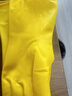 巧姨橡胶手套劳保工作耐磨耐用胶皮防水洗衣服洗碗女厨房家用 黄色加厚10双装 L(大码) 实拍图