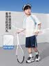 左西男童夏装套装2026新款儿童短袖套装夏季速干运动两件套 白色  140 实拍图