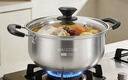 美厨（MAXCOOK）汤锅 304不锈钢汤锅汤煲20cm 加厚复合底 燃气炉电磁炉通用YC-20 实拍图