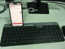 罗技（Logitech）时尚系列 K580 无线蓝牙键盘 办公键盘 便携超薄 笔记本键盘 平板键盘 星空灰 101键 实拍图