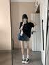 回力女鞋帆布鞋女新款秋季潮流百搭黑色低帮透气轻便学生运动板鞋子 黑色 37 实拍图