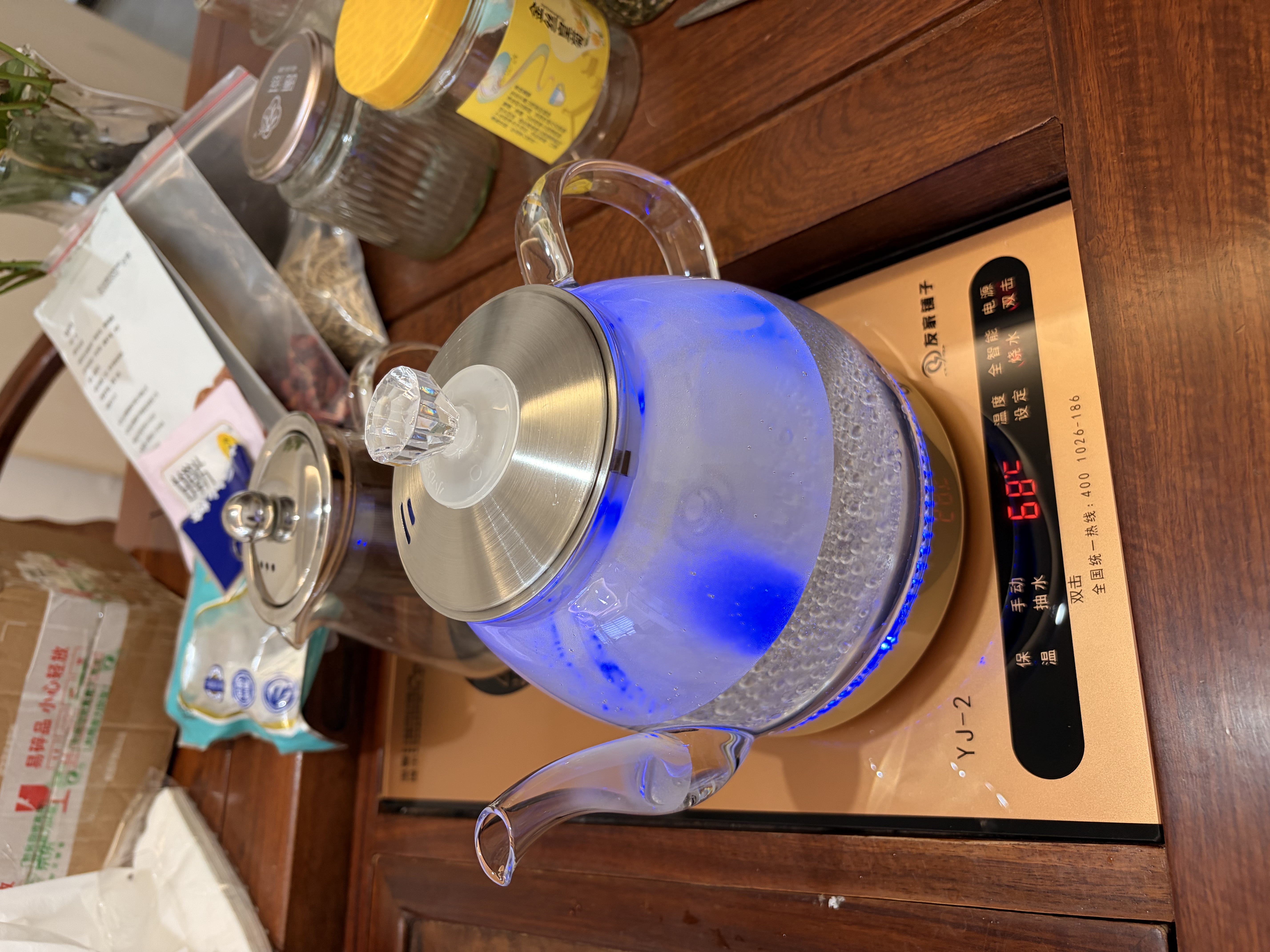 友家铺子（Biooner）全自动上水电热水壶烧水壶电茶壶煮泡茶家用办公茶台一体茶桌嵌入式茶具套装 1L 底部上水-保温款（ 长宽37*20cm） 实拍图
