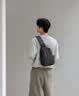 莫奈德品牌斜挎包男防水覆膜牛津布背包男士单肩包户外运动超轻斜挎包男 灰色 实拍图