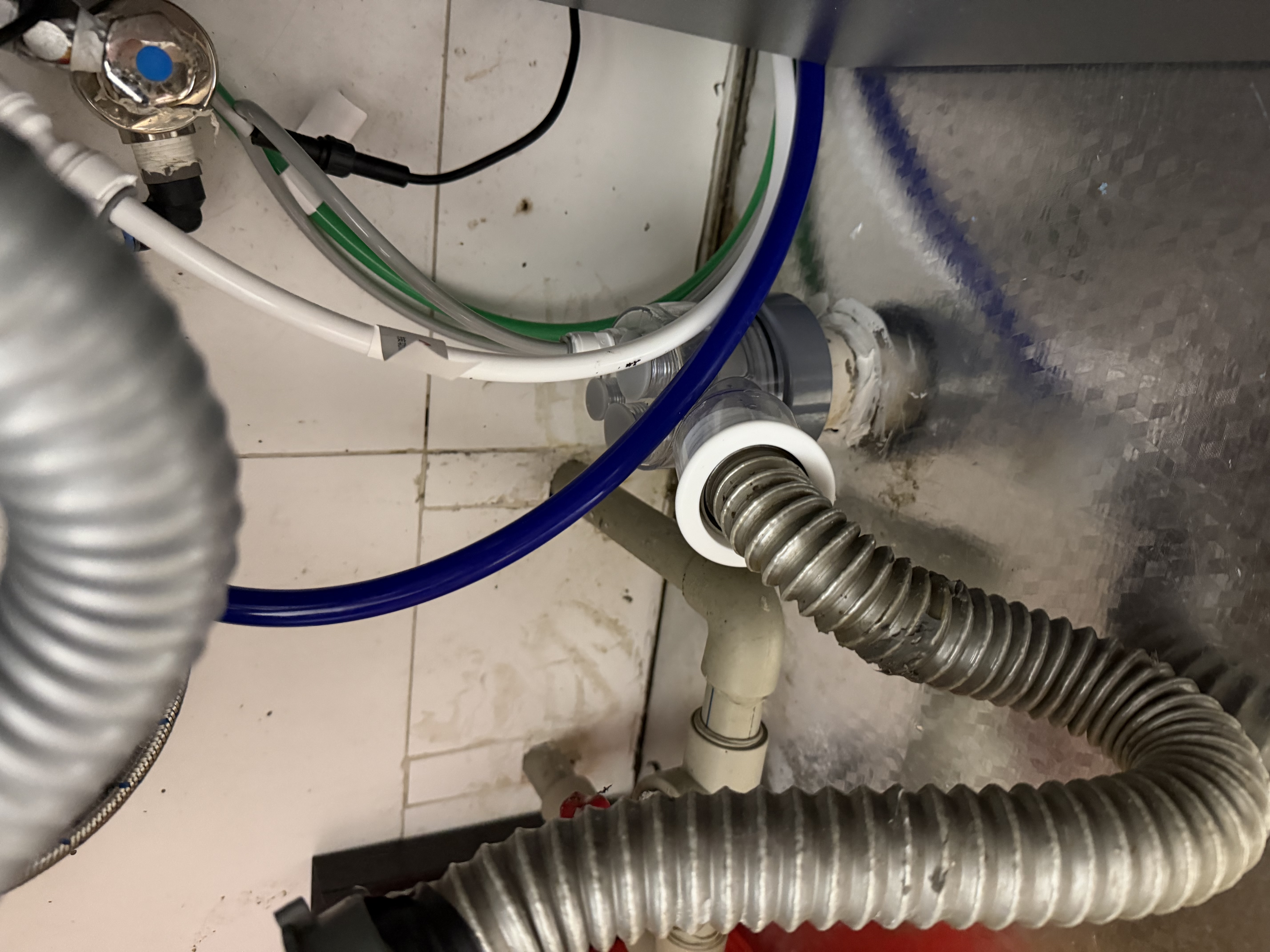 潜水艇（Submarine）厨房下水三通 洗菜盆净水器洗碗机下水管三通接头下水道防臭神器 【13】接水槽+洗碗机+净水器 实拍图