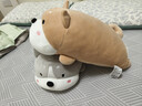 名创优品（MINISO）趴姿大号趣味狗狗毛绒公仔儿童玩具玩偶抱枕生日礼物女 灰色 实拍图