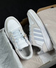 adidas ENTRAP美式校园风运动鞋少年感复古篮球风板鞋阿迪达斯 白色/矾土棕/浅蓝   38 实拍图