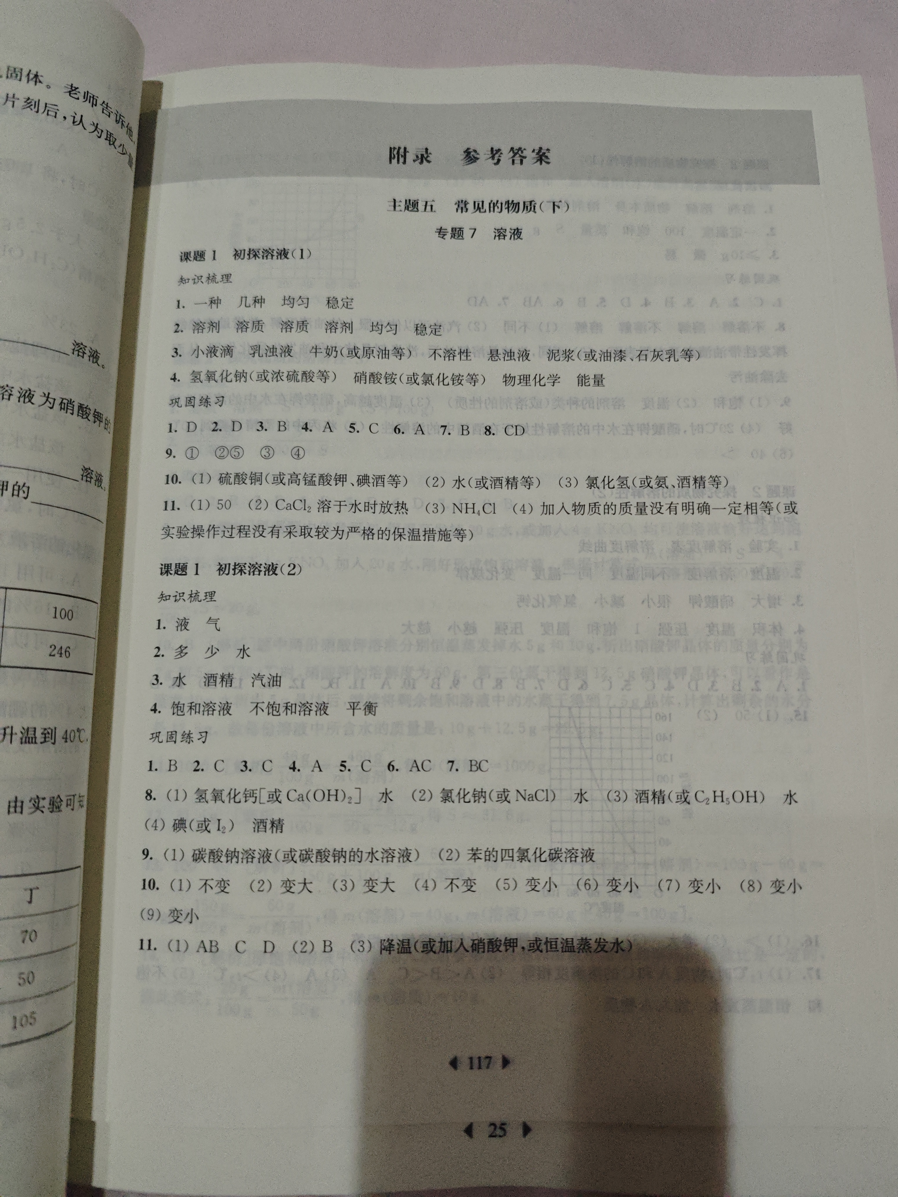2026秋适用一课一练.九年级化学（新教材）（全一册） 开学季 实拍图