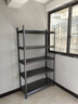 金经金属落地置物架家用收纳架仓库货架仓储库房超市厨房货架子展示架 白色长150*宽45*高183（5层） 实拍图