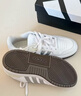 adidas ENTRAP美式校园风运动鞋少年感复古篮球风板鞋阿迪达斯 白色/矾土棕/浅蓝   37 实拍图