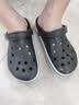 卡骆驰（CROCS）贝雅卡骆班洞洞鞋|205089 黑色/白色-066   43 (270mm)   实拍图