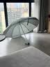 天堂伞 加大雨伞三折 经典商务伞格纹10骨加大雨伞男女 天际灰 实拍图